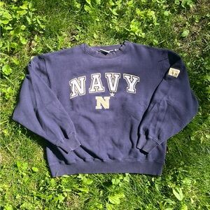 SOLD - U.S. Naval Academy Crewneck • L • Vintage Military College Style